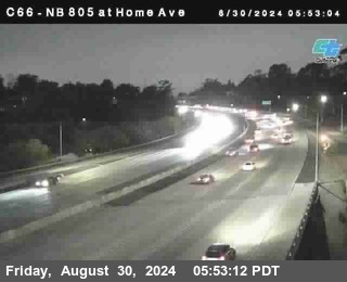 NB 805 at Home Ave (On Ramp)