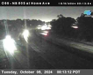 NB 805 at Home Ave (On Ramp)