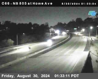 NB 805 at Home Ave (On Ramp)