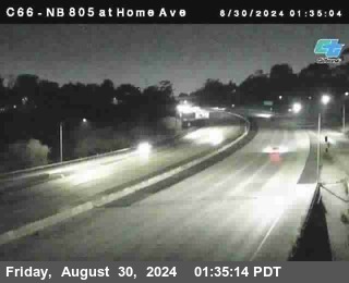 NB 805 at Home Ave (On Ramp)