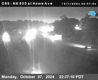 NB 805 at Home Ave (On Ramp)