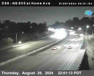 NB 805 at Home Ave (On Ramp)