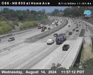 NB 805 at Home Ave (On Ramp)