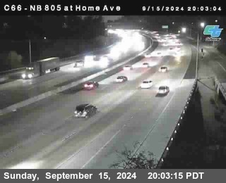 NB 805 at Home Ave (On Ramp)