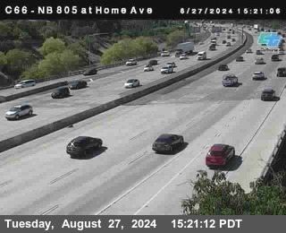 NB 805 at Home Ave (On Ramp)