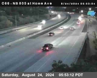 NB 805 at Home Ave (On Ramp)