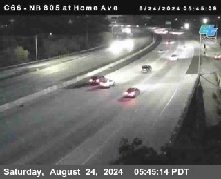 NB 805 at Home Ave (On Ramp)