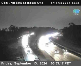 NB 805 at Home Ave (On Ramp)