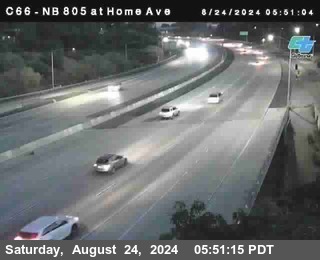 NB 805 at Home Ave (On Ramp)