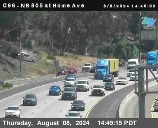 NB 805 at Home Ave (On Ramp)