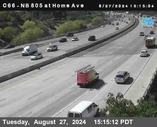 NB 805 at Home Ave (On Ramp)