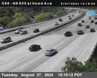 NB 805 at Home Ave (On Ramp)