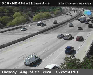 NB 805 at Home Ave (On Ramp)