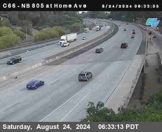 NB 805 at Home Ave (On Ramp)