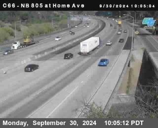 NB 805 at Home Ave (On Ramp)