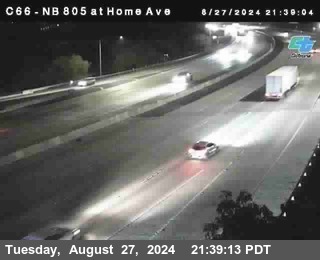 NB 805 at Home Ave (On Ramp)