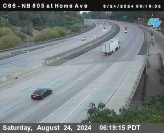 NB 805 at Home Ave (On Ramp)