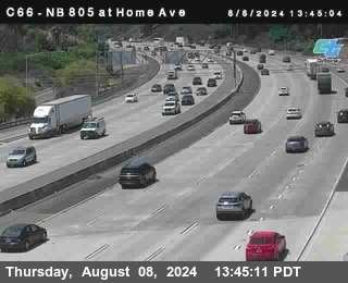 NB 805 at Home Ave (On Ramp)