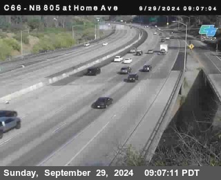 NB 805 at Home Ave (On Ramp)