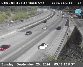 NB 805 at Home Ave (On Ramp)