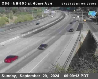 NB 805 at Home Ave (On Ramp)