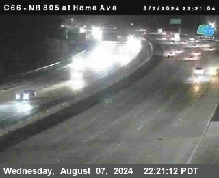 NB 805 at Home Ave (On Ramp)