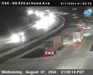 NB 805 at Home Ave (On Ramp)