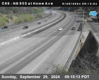 NB 805 at Home Ave (On Ramp)