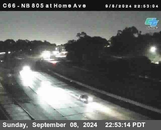 NB 805 at Home Ave (On Ramp)