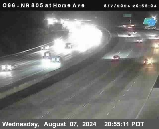 NB 805 at Home Ave (On Ramp)