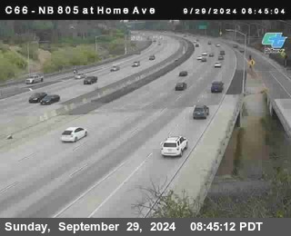 NB 805 at Home Ave (On Ramp)