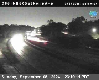 NB 805 at Home Ave (On Ramp)