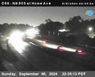 NB 805 at Home Ave (On Ramp)