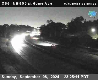 NB 805 at Home Ave (On Ramp)