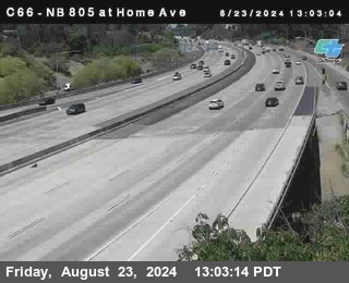 NB 805 at Home Ave (On Ramp)