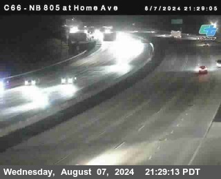 NB 805 at Home Ave (On Ramp)