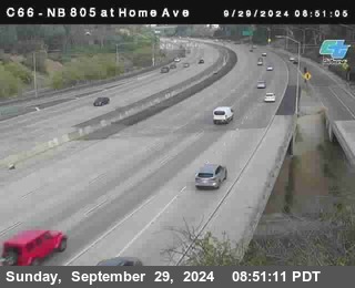 NB 805 at Home Ave (On Ramp)