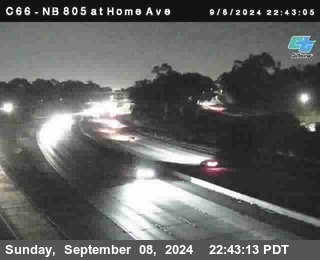 NB 805 at Home Ave (On Ramp)