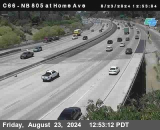 NB 805 at Home Ave (On Ramp)