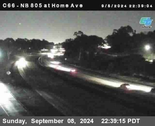 NB 805 at Home Ave (On Ramp)