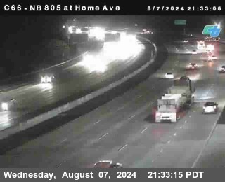 NB 805 at Home Ave (On Ramp)