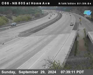 NB 805 at Home Ave (On Ramp)