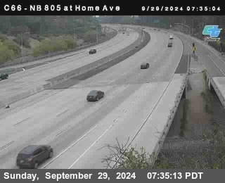 NB 805 at Home Ave (On Ramp)