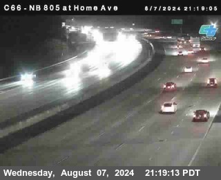 NB 805 at Home Ave (On Ramp)