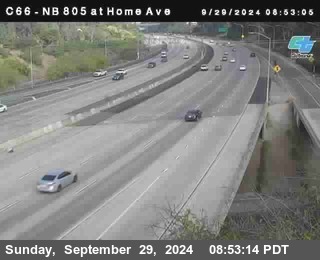 NB 805 at Home Ave (On Ramp)