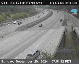 NB 805 at Home Ave (On Ramp)