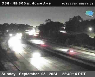 NB 805 at Home Ave (On Ramp)