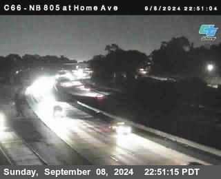 NB 805 at Home Ave (On Ramp)