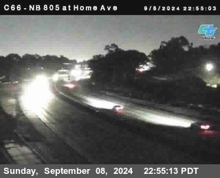 NB 805 at Home Ave (On Ramp)