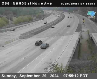 NB 805 at Home Ave (On Ramp)